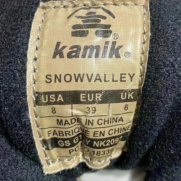 Kamik SNOWVALLEY Winter Boots 8 Grey Faux Fur Waterproof Thinsulate Insulation - Picture 14 of 15